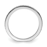 Sterling Silver wedding band ring alternate angle