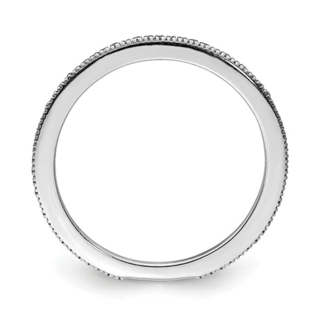 Sterling Silver wedding band ring alternate angle