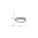 Sterling Silver wedding band ring shown for scale