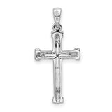 Diamond Cross Charm Pendant in Real 925 Sterling Silver