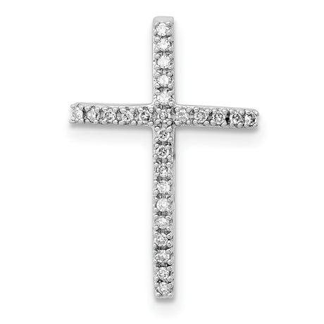 Diamond Cross Charm Pendant in Real 925 Sterling Silver