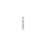 Sterling Silver Heart Pendant with Diamond Accent, Lightweight Romantic Jewelry for Women