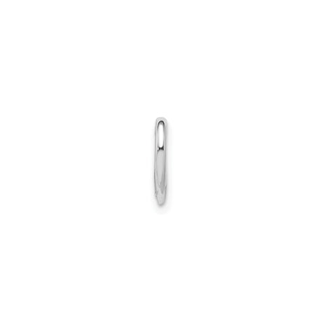 Sterling Silver Heart Pendant with Diamond Accent, Lightweight Romantic Jewelry for Women