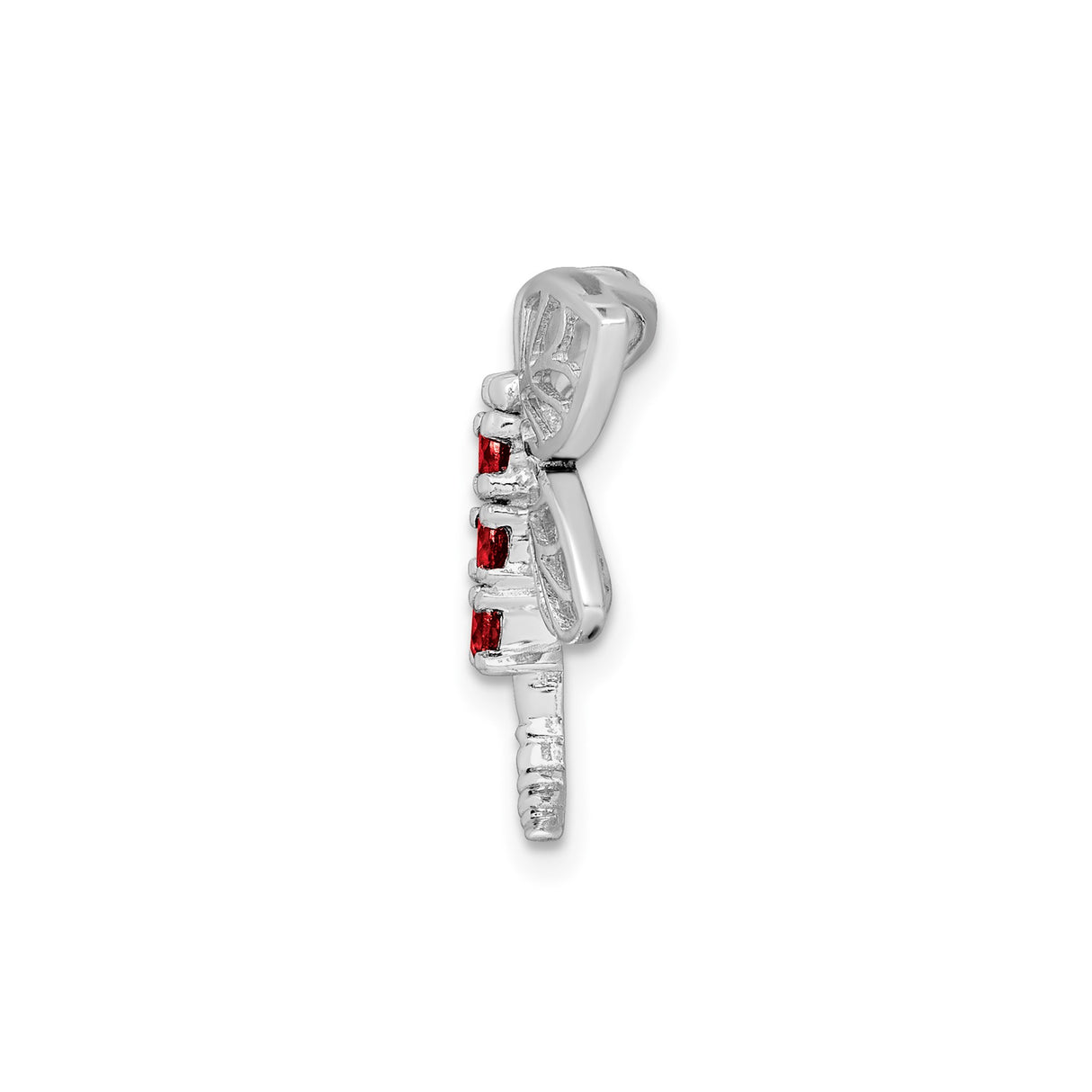 Sterling Silver Dragonfly Brooch with Garnet Accents, Nature-Inspired Insect Pin for Women