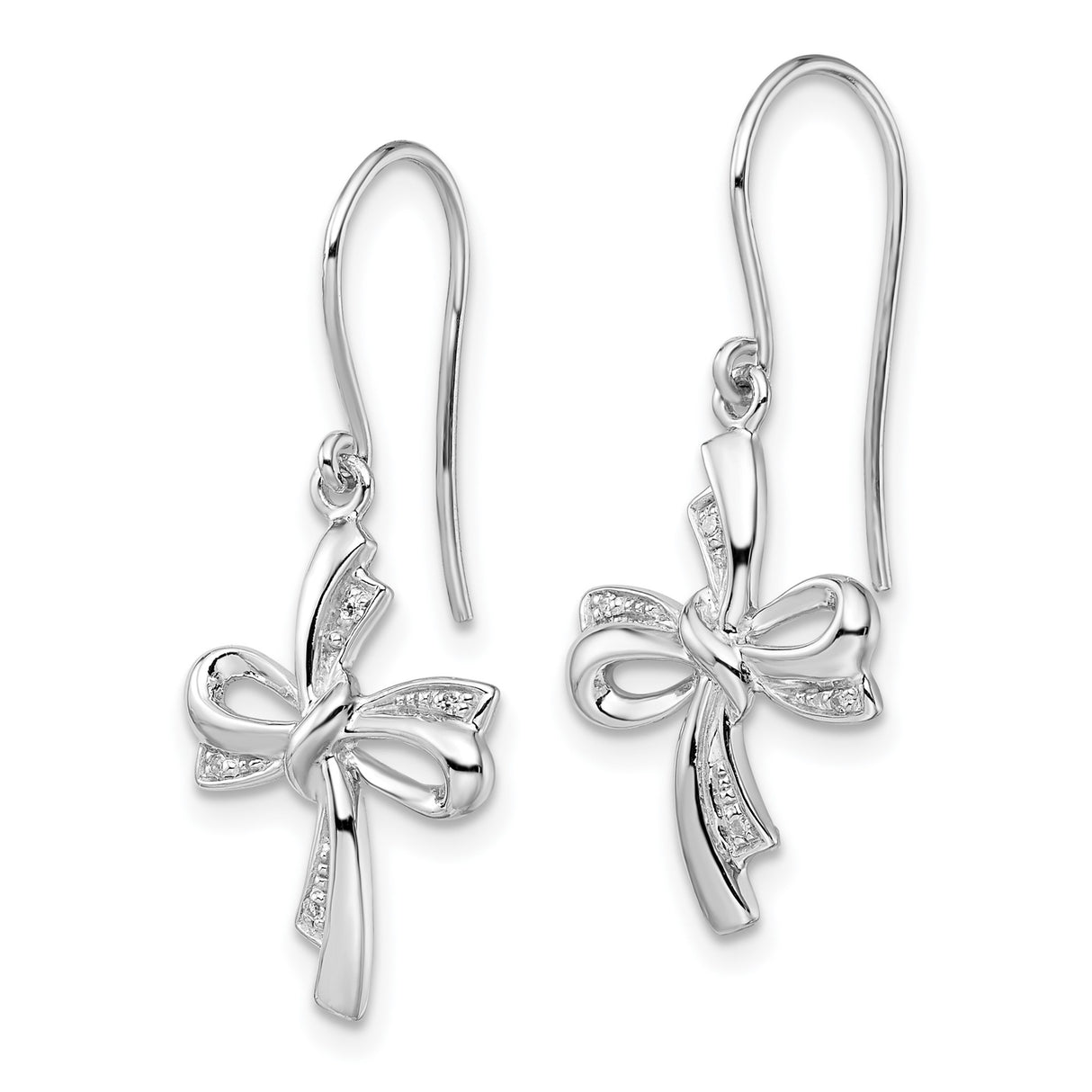 Sterling Silver Cross Pendant with Diamond Accents, Spiritual Design for Men and Women