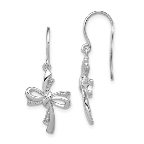 Sterling Silver Cross Pendant with Diamond Accents, Spiritual Design for Men and Women