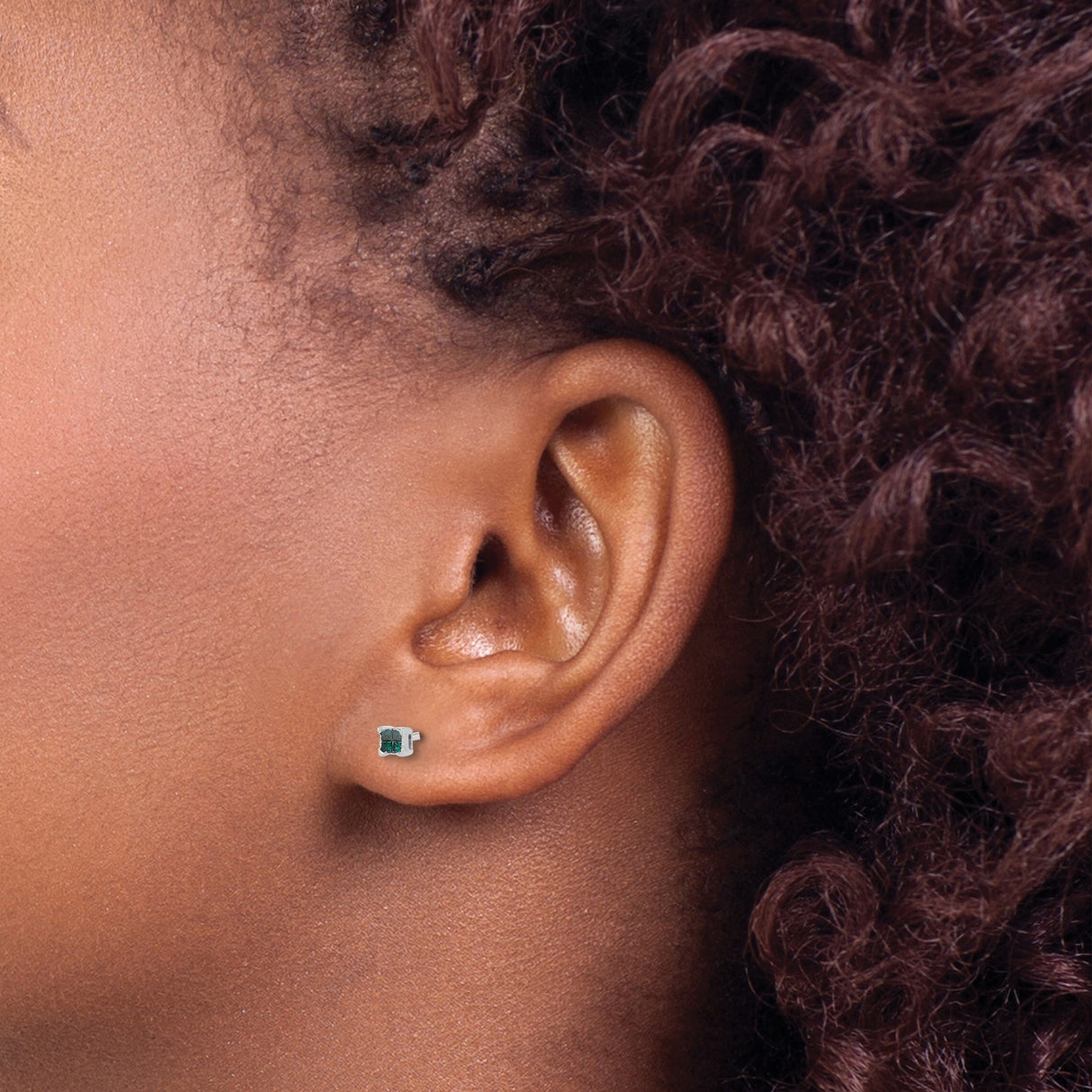 Sterling Silver Opal Stud Earrings, Square Geometric Design, Minimalist Style for Women