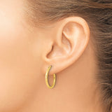 Sterling Silver Hoop Earrings with Diamond Cut Textured Design, Lightweight Circular Style for Women