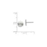 Sterling Silver Sun Face Stud Earrings With Smiling Face