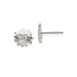 Sterling Silver Sun-Shaped Stud Earrings with Smiling Face Design, Whimsical Sun Motif Jewelry for Women, Casual Silver Studs with Symbolic Warmth, Cheerful Sunshine-Inspired Daily Wear Accessory