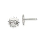Sterling Silver Sun-Shaped Stud Earrings with Smiling Face Design, Whimsical Sun Motif Jewelry for Women, Casual Silver Studs with Symbolic Warmth, Cheerful Sunshine-Inspired Daily Wear Accessory