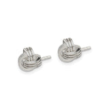 Sterling Silver Love Knot Stud Earrings Intertwined Knot