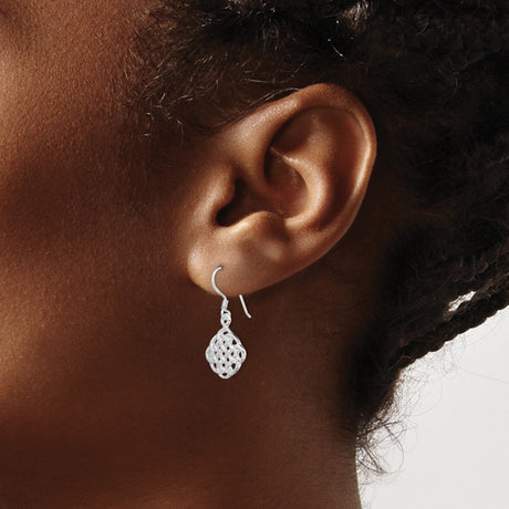 Sterling Silver Dangle Earrings with Celtic Knot Design for Women