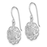 Sterling Silver Celtic Dangle Earrings with Interlaced Knot Design for Women