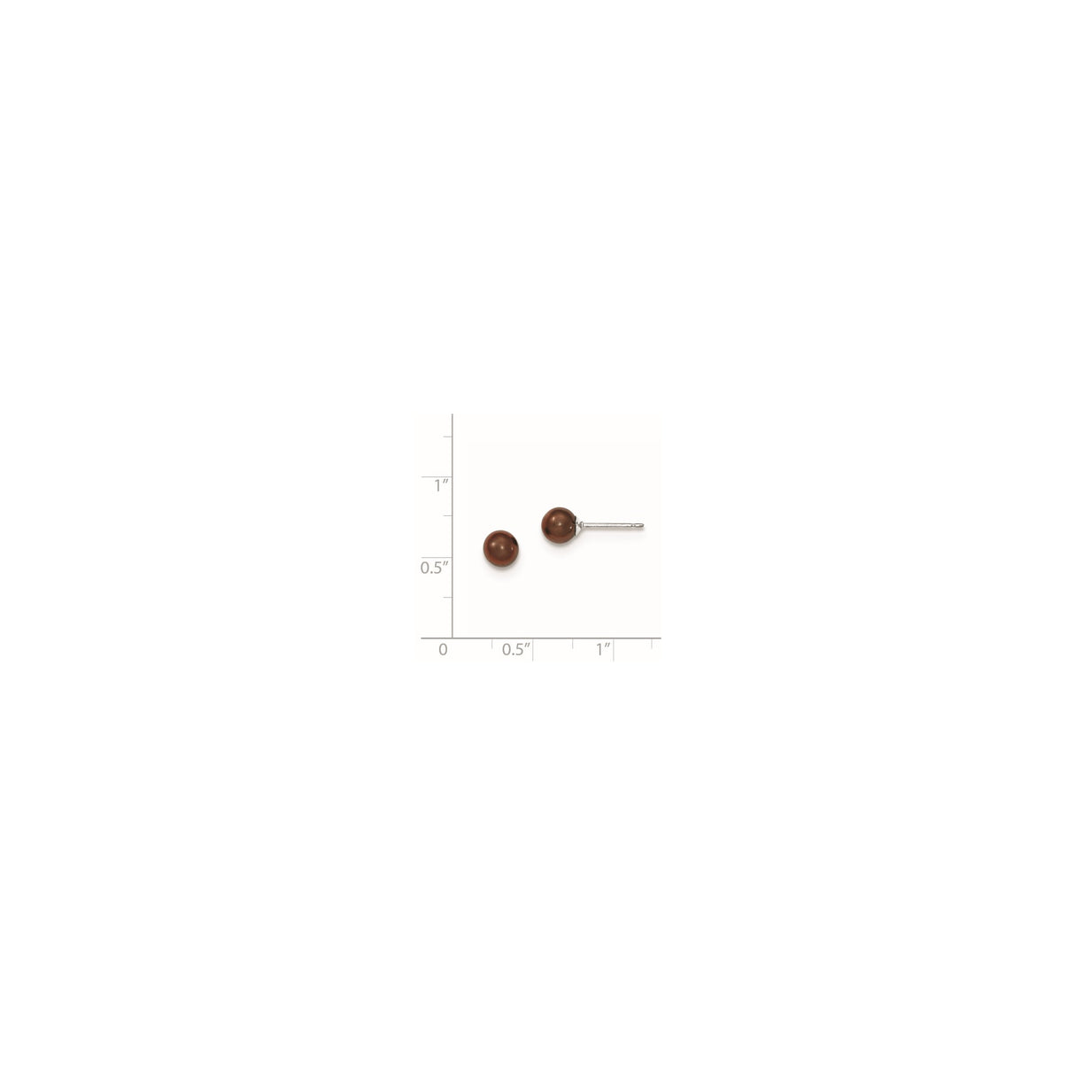 Sterling Silver Hypoallergenic Stud Earrings Round Beads