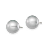 Sterling Silver Pearl Stud Earrings, Classic Minimalist Design for Women