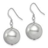 Sterling Silver Dangle Earrings with Large Polished Ball Drops, Minimalist Lightweight Design