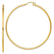 Sterling Silver Hoop Earrings, Thin Round Gold Plated Design, Lightweight Minimalist Style
