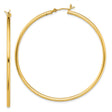 Sterling Silver Gold Plated Hoop Earrings, Lightweight Minimalist Round Design for Women