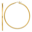 Sterling Silver Hoop Earrings, Gold Plated Medium Round Design with Polished Finish
