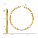 Sterling Silver Hoop Earrings with Polished Gold Tone, Minimalist Tube Design for Women