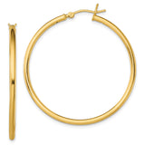 Sterling Silver Hoop Earrings with Polished Gold Tone, Minimalist Tube Design for Women