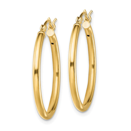 Sterling Silver Gold Plated Hoop Earrings, Classic Polished Finish, Lightweight Modern Design