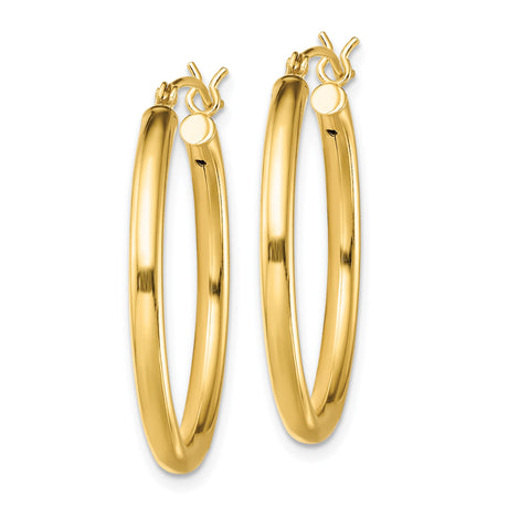 Sterling Silver Hoop Earrings, Gold Plated Round Hoops with Minimalist Polished Design
