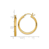 Sterling Silver Hoop Earrings, Gold Plated Classic Round Tube Design, Lightweight Modern Style