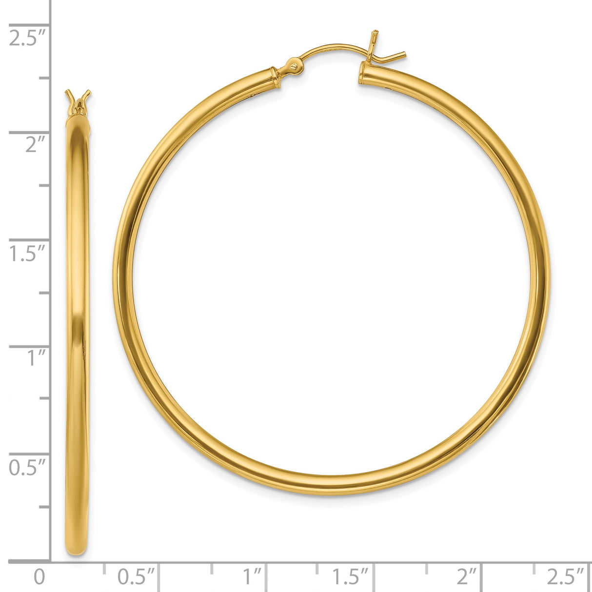 Sterling Silver Hoop Earrings, Gold Plated Classic Round High Polish Design, Sleek Minimalist Style