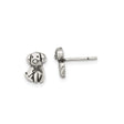 Sterling Silver Dog Stud Earrings with Playful Puppy Design for Women and Girls