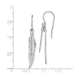 Sterling Silver Feather Dangle Earrings, Lightweight Boho Jewelry with Nature-Inspired Design