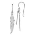 Sterling Silver Feather Dangle Earrings, Lightweight Boho Jewelry with Nature-Inspired Design