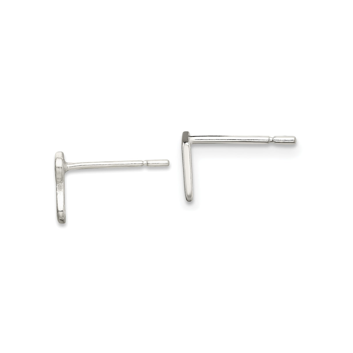 Sterling Silver Music Note Stud Earrings with Eighth and Sixteenth Note Design