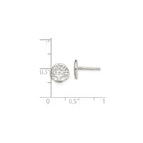 Sterling Silver Tree Of Life Stud Earrings Round Cutout