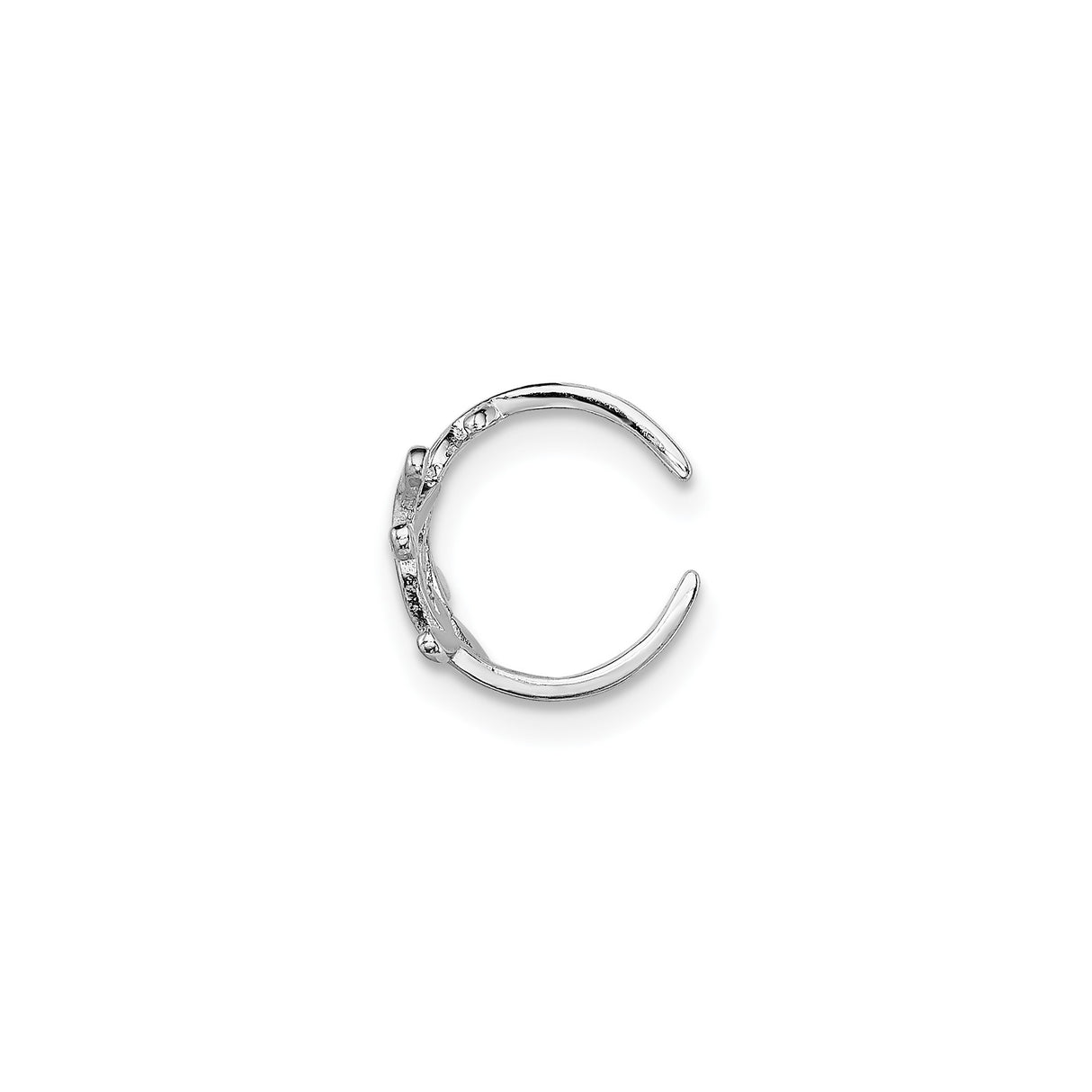 Sterling Silver Leaf Branch Ring With Openwork Vine