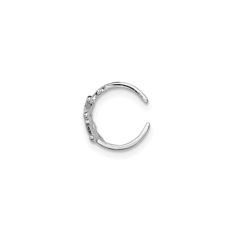 Sterling Silver Leaf Branch Ring With Openwork Vine
