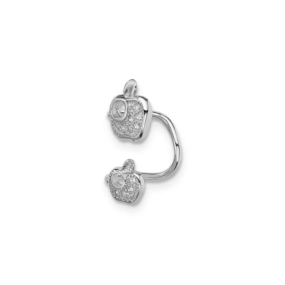 Sterling Silver Marquise Cufflinks With Gemstone Accents