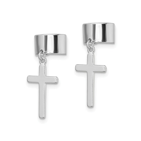 Sterling Silver Cross Pendant Necklace Unisex Minimalist