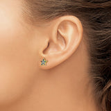 Sterling Silver Mismatched Moon and Star Stud Earrings with Cubic Zirconia, Celestial Boho Style