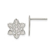 Sterling Silver Snowflake Stud Earrings, Delicate Winter Holiday Jewelry for Women
