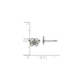 Sterling Silver Butterfly Stud Earrings, Delicate Nature-Inspired Design for Women and Girls