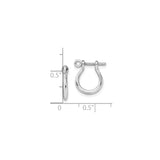 Sterling Silver Shackle Pendant, D-Shackle Style with Screw Pin Design, Nautical Symbol of Strength