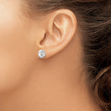 Sterling Silver Sand Dollar Stud Earrings, Coastal Nautical Design for Women