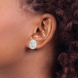 Sterling Silver Sand Dollar Stud Earrings, Ocean Inspired Sea Life Design for Women