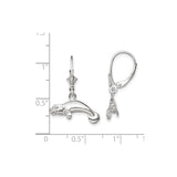 Sterling Silver Manatee Dangle Earrings, Nautical Sea Life Theme for Women