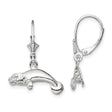 Sterling Silver Manatee Dangle Earrings, Nautical Sea Life Theme for Women