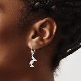 Sterling Silver Pelican Dangle Earrings, 3D Bird Charms, Nautical Ocean Wildlife Design