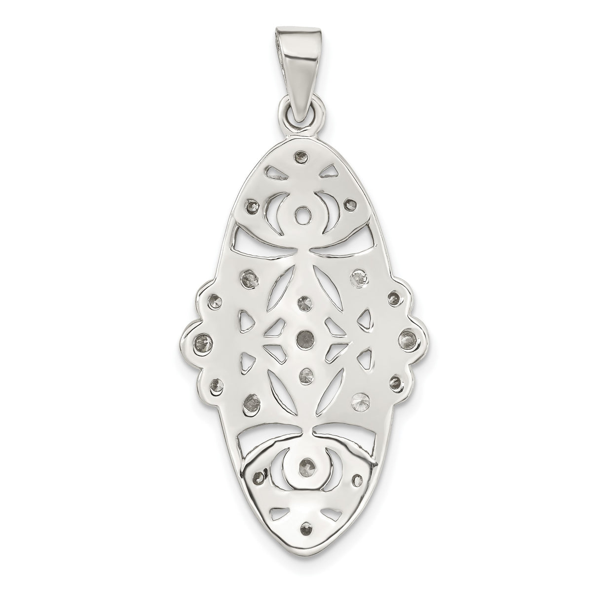 Sterling Silver Dangle Earrings with Openwork Trinity Knot, Celtic Irish Heritage Design