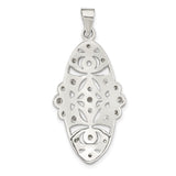 Sterling Silver Dangle Earrings with Openwork Trinity Knot, Celtic Irish Heritage Design